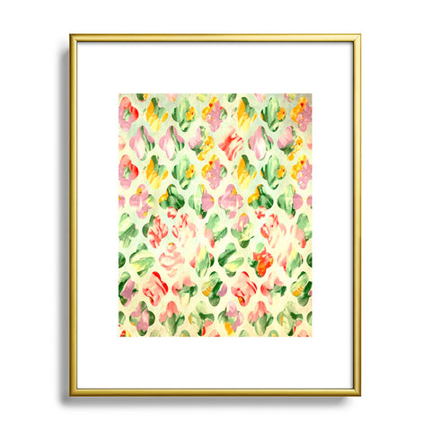 Arcturus Clover Round Metal Framed Art Print