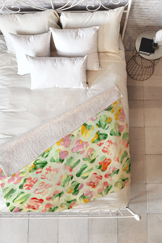 Arcturus Clover Round Fleece Throw Blanket