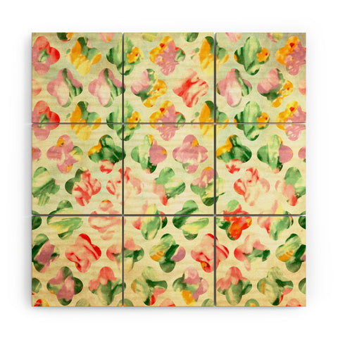 Arcturus Clover Round Wood Wall Mural