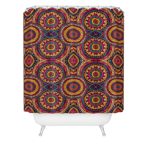 Arcturus Coral Motif Shower Curtain