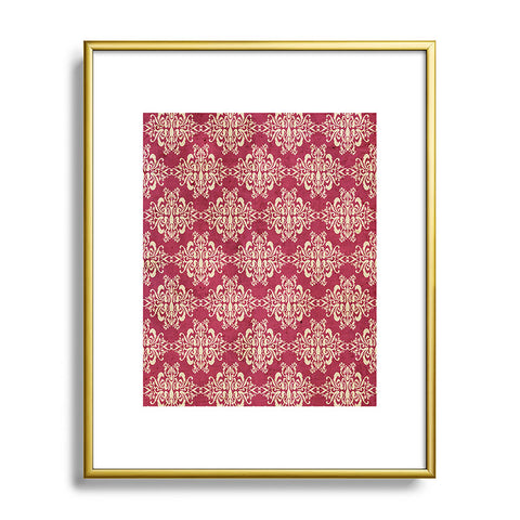 Arcturus Damask Metal Framed Art Print