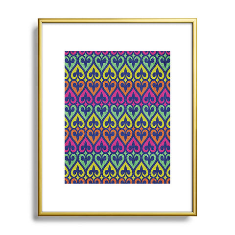 Arcturus Fleur De Lis And Hearts Metal Framed Art Print