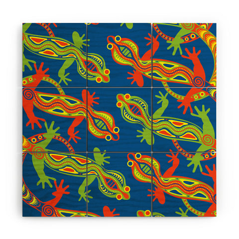 Arcturus Gecko Wood Wall Mural