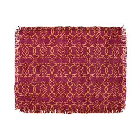 Arcturus Gold Trellis Throw Blanket