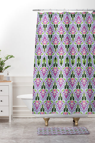 Arcturus Lotus Flower Shower Curtain And Mat
