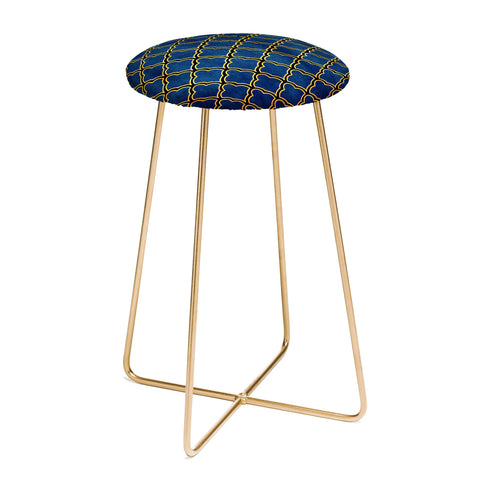 Arcturus Quatrefoil Counter Stool