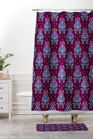 Arcturus Weft Shower Curtain And Mat