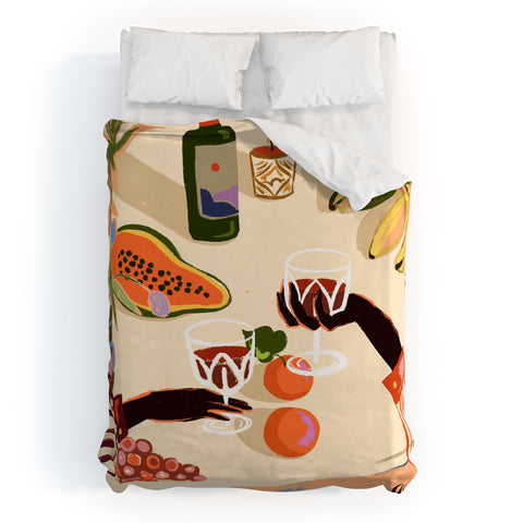 artyguava Cheers to You Duvet Cover