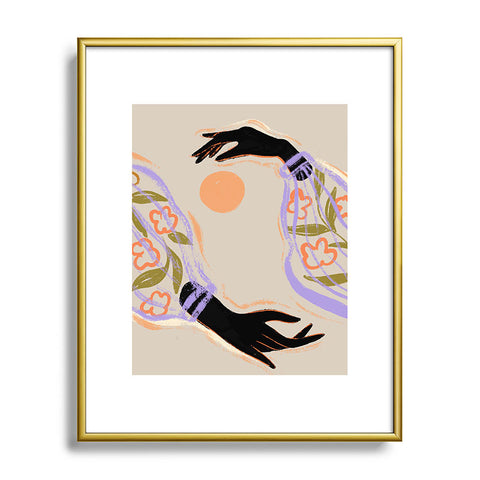 artyguava Embrace the Sun Metal Framed Art Print