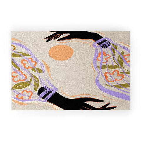 artyguava Embrace the Sun Welcome Mat