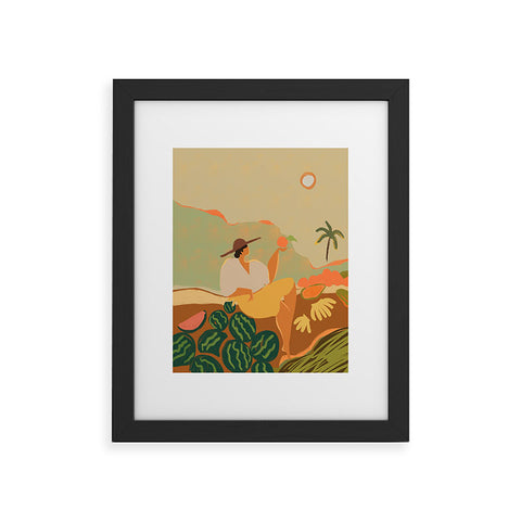 artyguava Farmer Harvest Framed Art Print