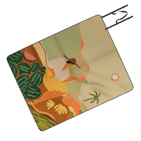 artyguava Farmer Harvest Picnic Blanket