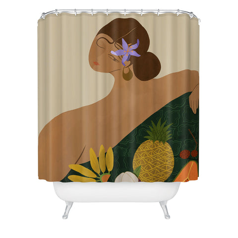 artyguava Fruits for Sale Shower Curtain
