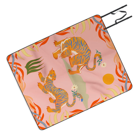artyguava Rawring Playmates Picnic Blanket