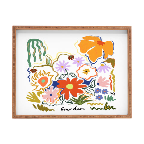 artyguava Secret Garden 2 Rectangular Tray