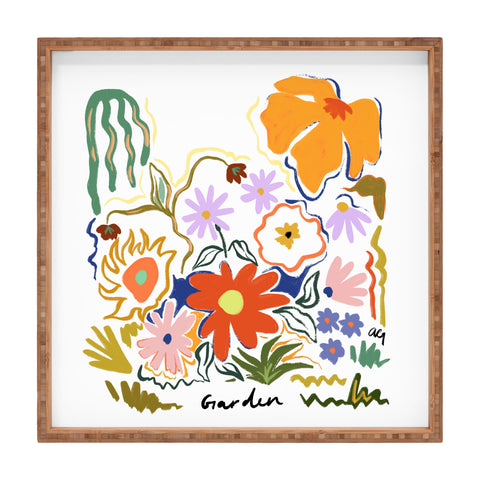 artyguava Secret Garden 2 Square Tray