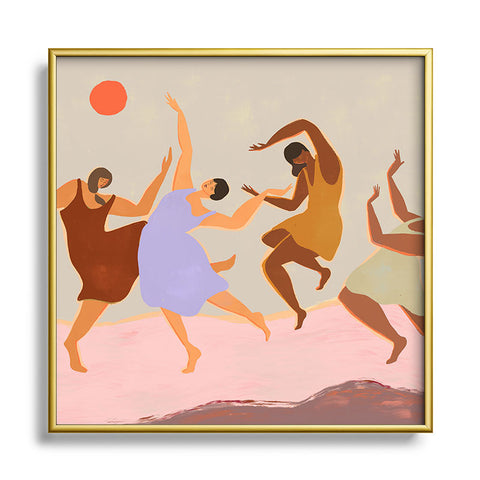 artyguava Together I Square Metal Framed Art Print