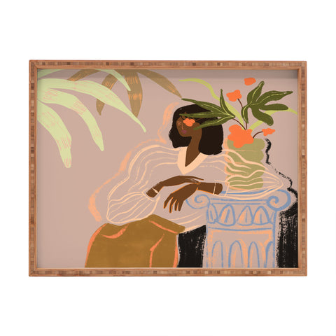 artyguava Waiting I Rectangular Tray