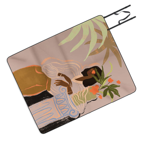 artyguava Waiting I Picnic Blanket