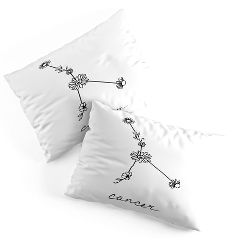 Aterk Cancer Floral Constellation Pillow Shams