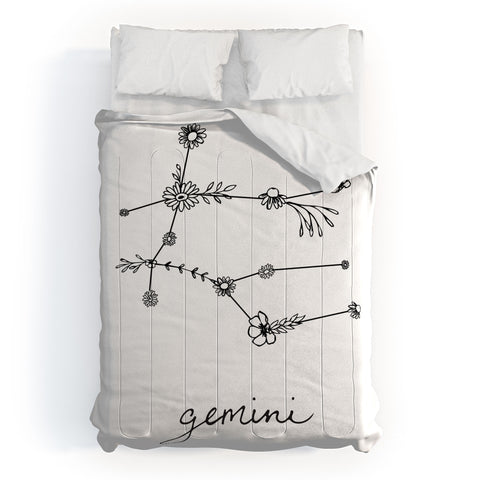 Aterk Gemini Floral Constellation Comforter