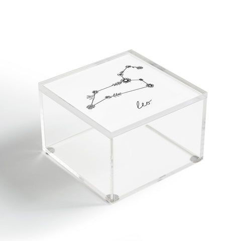Aterk Leo Floral Constellation Acrylic Box