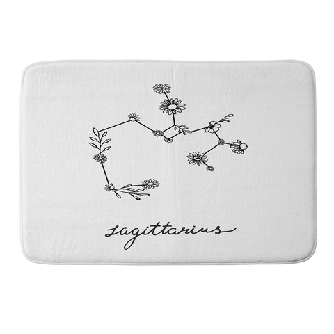 Aterk Sagittarius Constellation Memory Foam Bath Mat