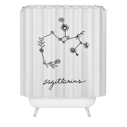 Aterk Sagittarius Constellation Shower Curtain