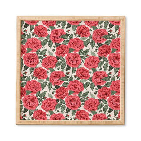 Avenie A Realm Of Red Roses Framed Wall Art
