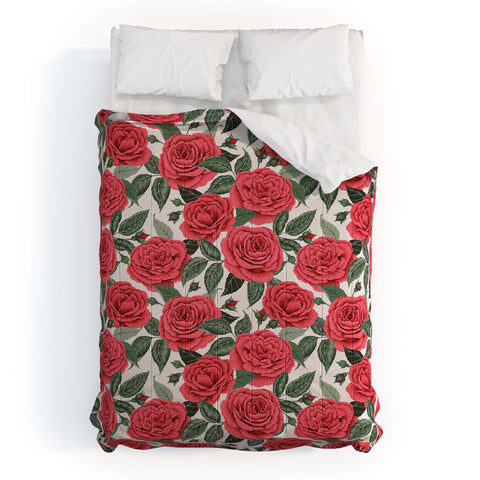 Avenie A Realm Of Red Roses Comforter