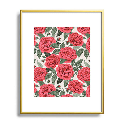 Avenie A Realm Of Red Roses Metal Framed Art Print