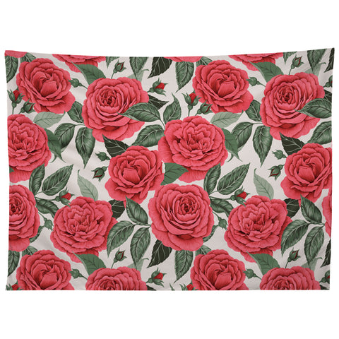 Avenie A Realm Of Red Roses Tapestry