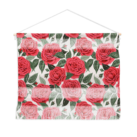 Avenie A Realm Of Red Roses Wall Hanging Landscape