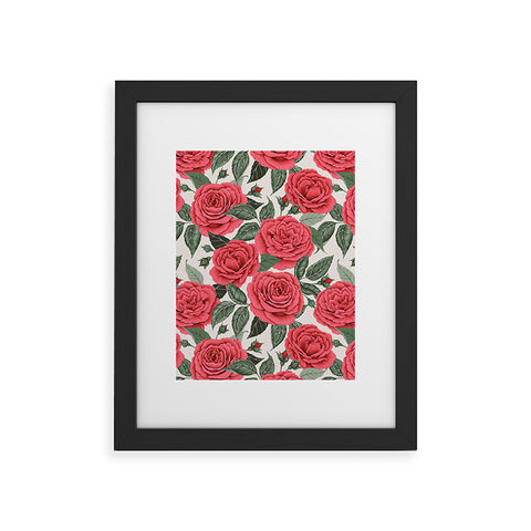 Avenie A Realm Of Red Roses Framed Art Print