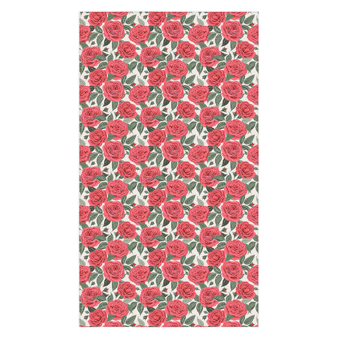 Avenie A Realm Of Red Roses Tablecloth