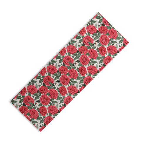 Avenie A Realm Of Red Roses Yoga Mat