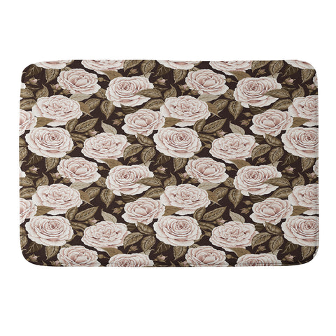 Avenie A Realm Of Roses Dark Academia Memory Foam Bath Mat