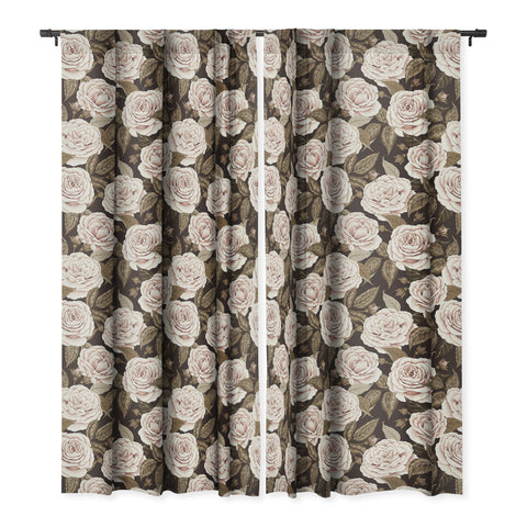 Avenie A Realm Of Roses Dark Academia Blackout Window Curtain