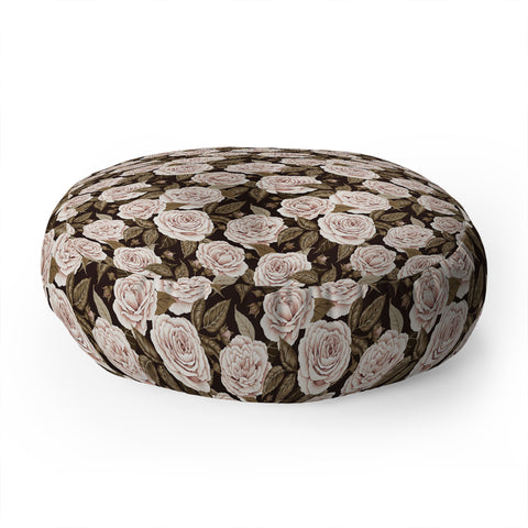 Avenie A Realm Of Roses Dark Academia Floor Pillow Round