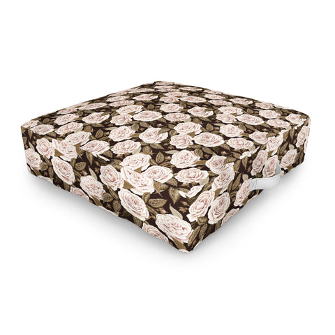 Avenie A Realm Of Roses Dark Academia Outdoor Floor Cushion