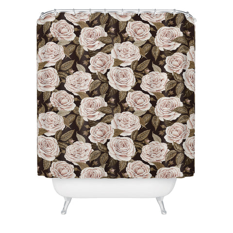 Avenie A Realm Of Roses Dark Academia Shower Curtain