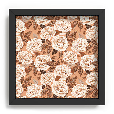 Avenie A Realm Of Roses In Terracotta Recessed Framing Square