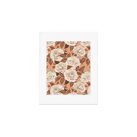 Avenie A Realm Of Roses In Terracotta Art Print