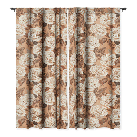 Avenie A Realm Of Roses In Terracotta Blackout Non Repeat