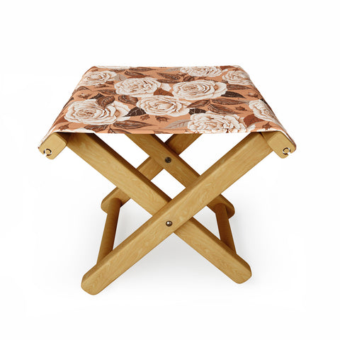 Avenie A Realm Of Roses In Terracotta Folding Stool