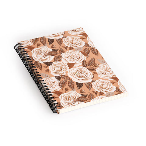 Avenie A Realm Of Roses In Terracotta Spiral Notebook