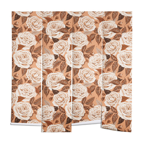 Avenie A Realm Of Roses In Terracotta Wall Mural