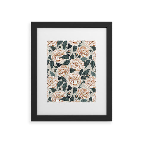Avenie A Realm of Roses White Framed Art Print