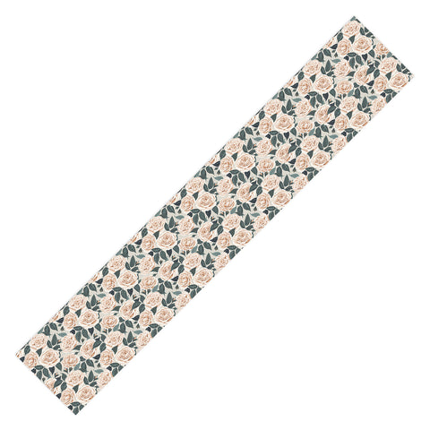 Avenie A Realm of Roses White Table Runner