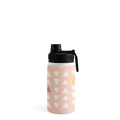 Avenie Abstract Arrows Pink Water Bottle